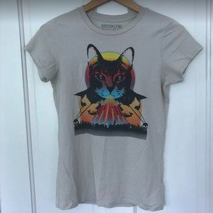 Brooklyn Industries cat T shirt size XS